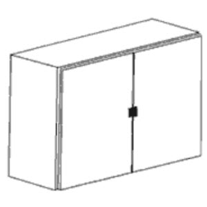 Over-Sink Rx Unit with Hinged Doors & Adjustable Shelves